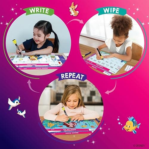 Skillmatics I Can Write – Disney Princess, Preschool Learning Activity Toy | Reusable Educational Write and Wipe Mats, Handwriting Aids, Screen-Free, Gift for Toddlers & Preschoolers Ages 3, 4, 5, 6 thumbnail 5