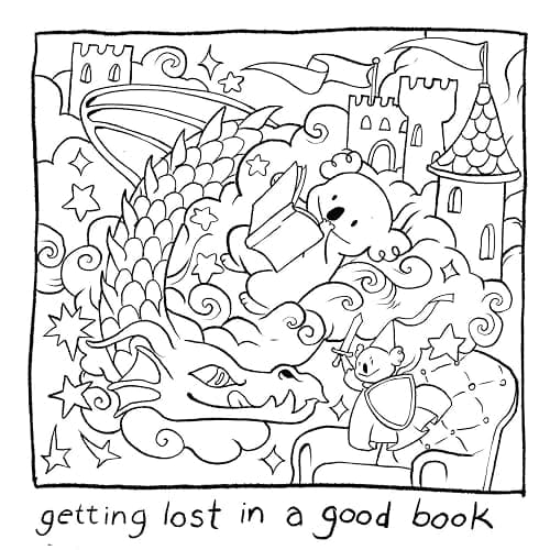 Little Joys: A Cozy and Relaxing Coloring Book for Adults thumbnail 4