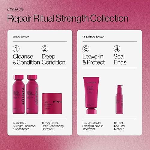 Eva NYC Therapy Session Deep Conditioning Hair Mask with Vegan Protein, Jojoba Oil + Argan Oil - Hydrate, Soften + Repair Hair Strength - Sulfate Free - Warm Vanilla Scent - 13.5 fl oz thumbnail 7