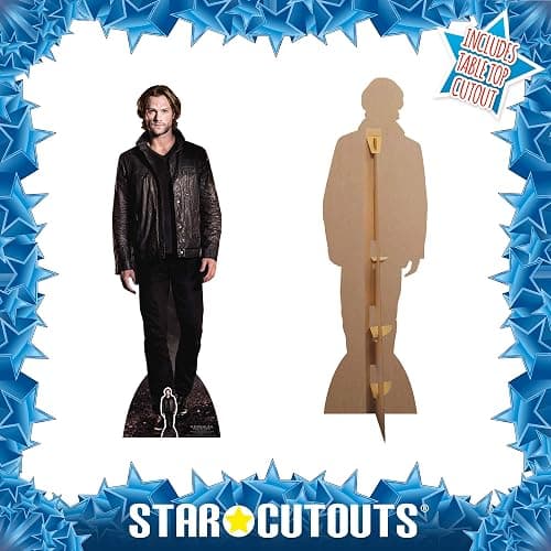 STAR CUTOUTS Sam Winchester (Jared Padalecki) Hunter Supernatural Life Size Cardboard Cut Out with Mini Table Top, Multi Colour thumbnail 6