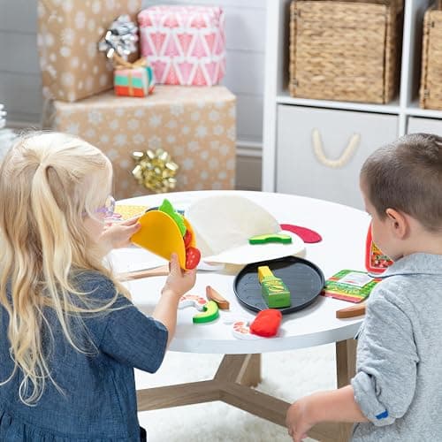 Melissa & Doug Fill & Fold Taco & Tortilla Set | Kitchen Accessories | Role Play | Toys for 2 Year Old boy | Toy Kitchen | Play Food | Toy Food | Pretend Play | Age +3 Years | Gift for Boy or Girl thumbnail 5