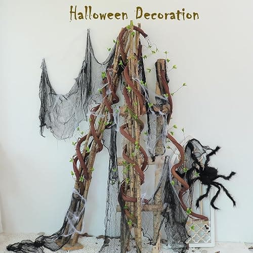 CONGZHANHH Bendable 63in Artificial Tree Twigs Cane Wood Vine Branches Fake Plants Trunk Garland with Leaves for Home Wedding Garden Wall Hanging Mantel Christmas Thanksgiving Day Decoration thumbnail 7