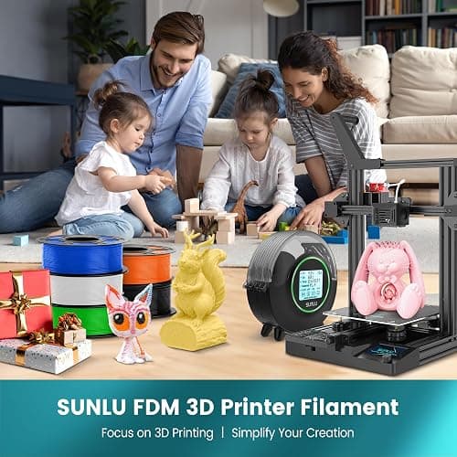 SUNLU 250g PLA Filament 16-Color Set, Neatly Wound 3D Printer Filament | Dimensional Accuracy +/- 0.02mm, Multicolor 250G Spool 16-Packs (12 Regular Color + 4 Transparent Color) thumbnail 2