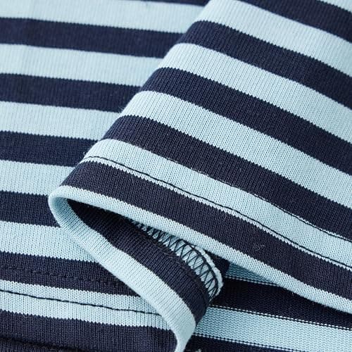 Striped Bloom Long Sleeve Shirt for Women Boxy Tee Top Streetwear | Y2k Oversized Crewneck Stripes Baggy T Shirts Stripe Cropped Drop Shoulder Sweater Sweatshirt Fairy Grunge Crop Tops thumbnail 5