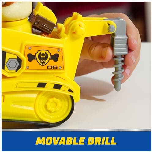 Paw Patrol, Rubble’s Bulldozer Toy Truck with Collectible Action Figure, Sustainably Minded Kids Toys for Boys & Girls Ages 3 and Up thumbnail 5