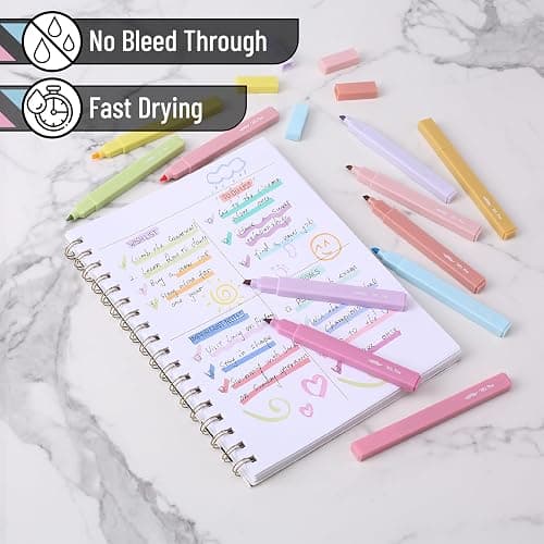 Mr. Pen- Aesthetic Highlighters, 32 Pack, Chisel Tip, Pastel Colors, Bulk, Cute Highlighters Assorted Colors, for Journaling, School, Office, Home, Back to School Supplies thumbnail 5