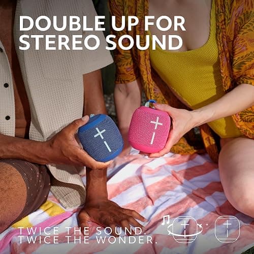 Ultimate Ears WONDERBOOM 4 Portable Waterproof Bluetooth Speaker with Balanced 360-Degree Sound and Bass, Dustproof Floating Speaker with 131ft (40m) Range - Pink thumbnail 7