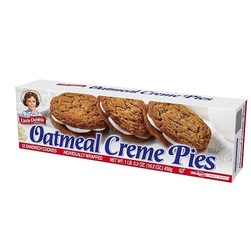 Little Debbie Oatmeal Crème Pies, 12 Individually Wrapped Sandwich Cookies, 16.2 OZ Box (Pack of 3) thumbnail 7