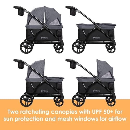 Open Box Baby Trend Navigator 2-in-1 Stroller Wagon, Dash Black thumbnail 4
