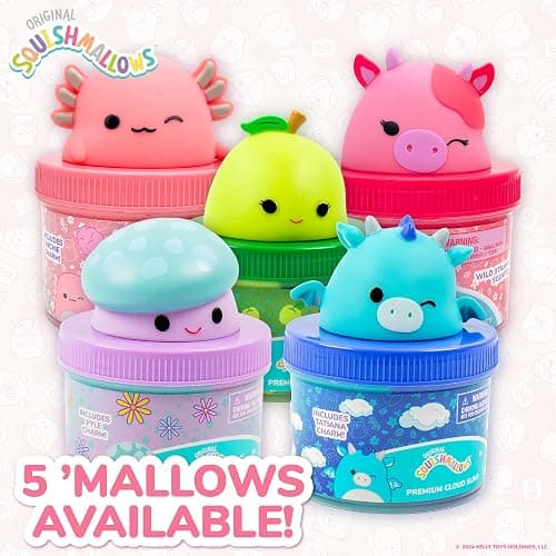 Original Squishmallows Archie The Axolotl Premium Cloud Slime, Cotton Candy-Scented, 8 oz., Storage Container with Figurine Topper, Rubber Charm, Goodie Bags Stuffers, Kids Party Favors, Sensory Toys thumbnail 8