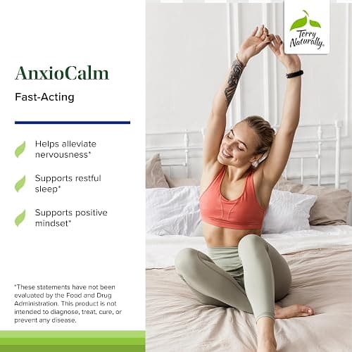 Terry Naturally AnxioCalm - 75 Tablets - Fast-Acting, Non-Drowsy, Non-Addictive Formula - Safe for Adults & Children 4+ Years - Non-GMO - 37 Servings thumbnail 3