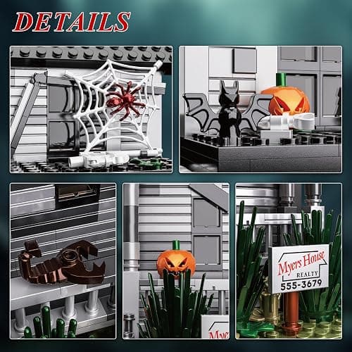 Horror Movie Halloween- Figure & House Building Blocks Kits, Collectible Decoration Building Toy, Present for Friends and Fans, Creative Stable Collectible Building Toy(586 Pieces) thumbnail 5