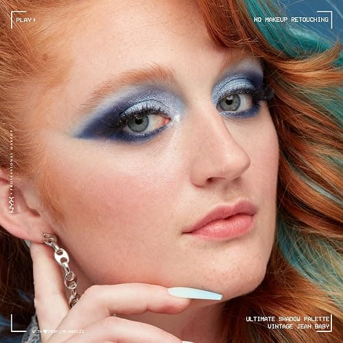 NYX PROFESSIONAL MAKEUP, Ultimate Shadow Palette, 16-shade Eyeshadow Palette, Vegan Formula - Vintage Jean Baby - NEW & IMPROVED - Vintage Jean Baby thumbnail 2