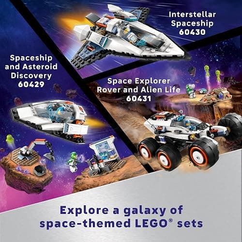 LEGO City Interstellar Spaceship Toy for Kids, Creative Play Space Building Set with Spacecraft Model, Drone, and Astronaut Figure, Building Toy for Boys, Girls and Kids Ages 6 and Up, 60430 thumbnail 6