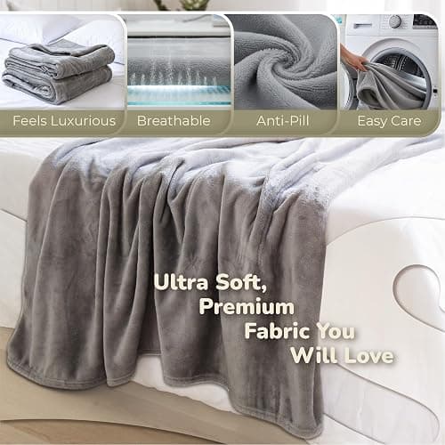 Super Blanky Wearable Blankets for Women, Adult Wearable Blanket Men, Mother's Day Gifts for Her, Wife Birthday Gift Ideas thumbnail 6