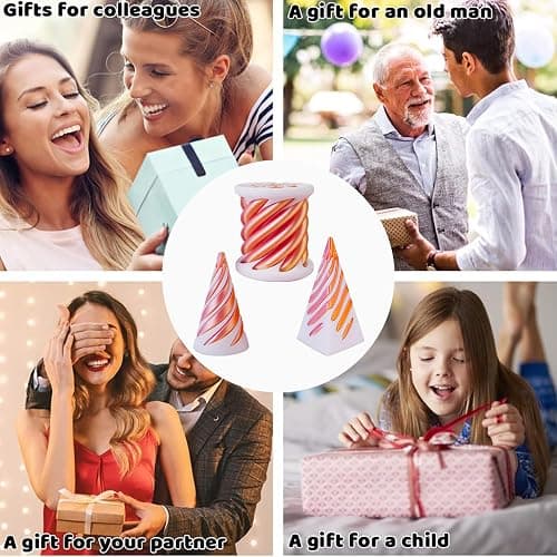 3 Packs Spiral Cone Fidget Toy,Impossible Cone Impossible Pyramid Passthrough Toy,3D Printed Spiral Cone Fidget Toy,Mini Vortex Thread Illusion Desktop Deco Souvenir Gift for Anxiety Relaxing thumbnail 4