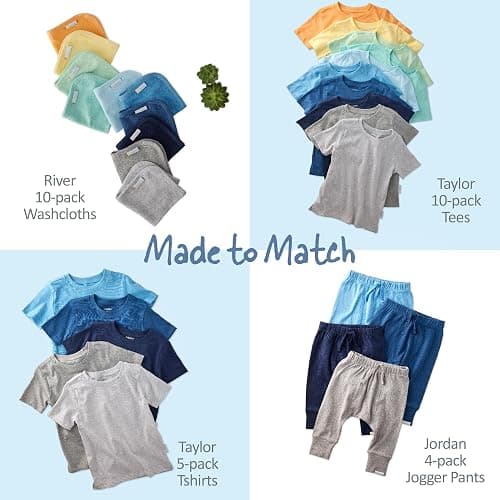 Butterblu London Long Sleeve T-Shirts​, Multipack, 100% Organic Cotton Tees | GOTS Certified Organic Cotton for Baby, Toddler Girls, Boys, Unisex, Machine Washable, Made to Match Colors thumbnail 4