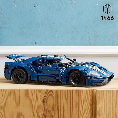 LEGO Technic 2022 Ford GT Building Set for Adults - Gifts for Christmas - Collectible Kit W/Authentic Features, Ages 18+ - 1:12 Scale - Display as Bedroom or Home Decor - 42154 thumbnail 6