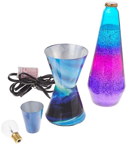 Lamp 2160 LVA2160 Colormax Northern Lights, 14.5-inches, Glitter with Clear Liquid and Decal Base thumbnail 3