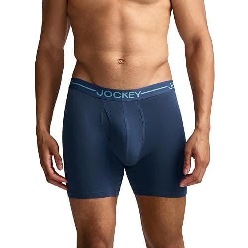 Jockey Men's Underwear Organic Cotton Stretch 6.5" Boxer Brief - 3 Pack thumbnail 2
