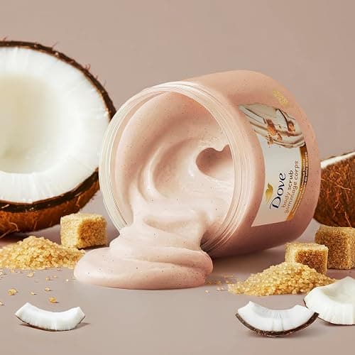 Dove Brown Sugar and Coconut Butter Body Scrub Exfoliates and Deeply Nourishes for Smooth, Radiant Skin 15 oz thumbnail 7