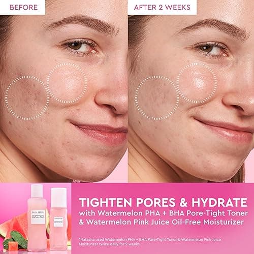 Glow Recipe PHA + BHA Face Toner - Korean Skin Care Pore Minimizer & Gentle Facial Exfoliator for Tightening, Hydrating & Exfoliating - Glycerin, Watermelon & Cactus Water (150ml) thumbnail 4