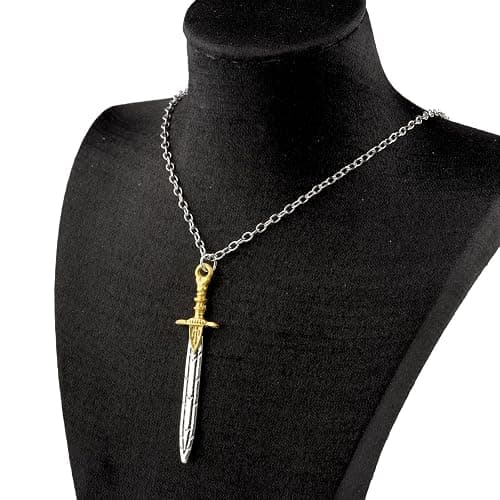 KEYCHIN Sword Necklace Horse Movie Fans Gifts Sea Monsters Jewelry Sword Pendant thumbnail 4