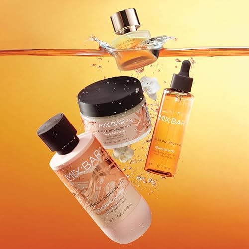 MIX:BAR Vanilla Bourbon Glowy Body Oil for Women, Soothe, Soften & Smooth Dry Skin, with Jojoba & Avocado Oil, Paraben Free, Vegan, 4oz thumbnail 8
