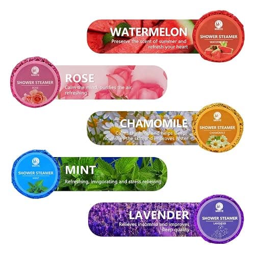 40 PCS Shower Steamers Aromatherapy for Women or Men, 10 Scent Shower Bomb Organic with Natural Essential Oil Relaxation, Self Care Valentine's Day Gifts Birthday Gifts for Her Him Adults thumbnail 4