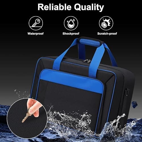 GDNasist Carrying Case for PS5, Travel Thickened Protective Bag Compatible with Playstation 5 Console, Headset, PS5 Controller, Game Discs, and Gaming Accessories thumbnail 5
