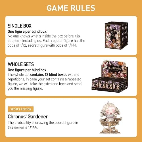 POP MART SKULLPANDA Petals in Four Acts Series Action Figures, Blind Box, Collectible Toys Home Decorations, Holiday Birthday Gifts for Girls and Boys, Single Box thumbnail 9