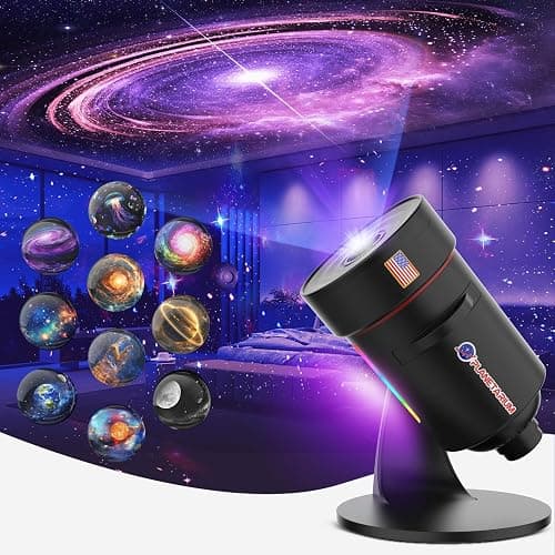 [2025 8th Gen] Star Projector, Galaxy Projector for Bedroom Night Light with Timer, Mood Lighting, Solar System Realistic Space Planetarium Projector Moon Lamp, Room Decor for Ceiling Kids Adults - Image 1