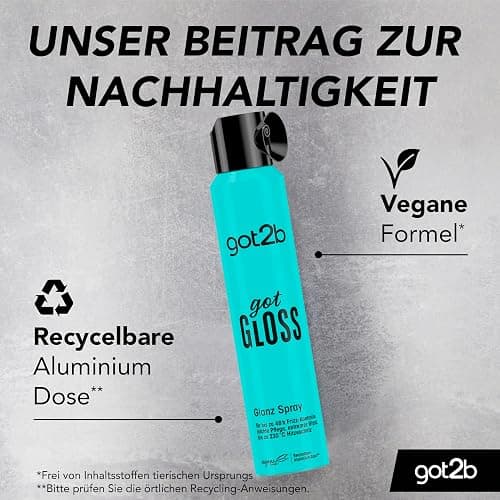got2b GotGloss Spray lucido (200 ml), spray lucido per capelli garantisce fino a 48 ore di controllo dell'crespo e massima lucentezza, protegge i capelli da temperature fino a 230 °C thumbnail 7