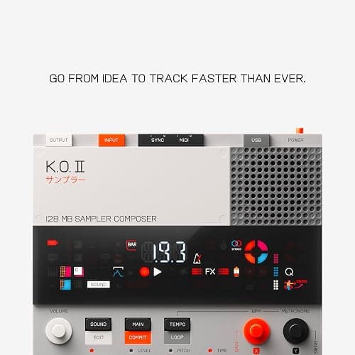 teenage engineering EP–133 K.O. II 128MB sampler, drum machine and sequencer with built-in microphone and effects thumbnail 3