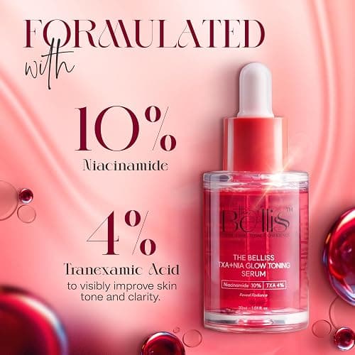 Belliss Niacinamide 10% + Tranexamic Acid 4% Serum (TXA + NIA) – Niacinamide Serum for Face, Dark Spot Correcting, Brightening & Hydrating – Fragrance-Free, Sensitive Skin Safe, Made in Korea (30ml) thumbnail 4