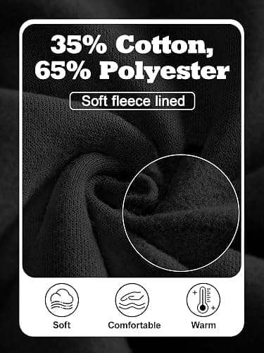 PLEPAN Mens Quarter Zip Pullover Fleece Sweatshirt Casual Mock Neck Sweater Polo Long Sleeve thumbnail 3