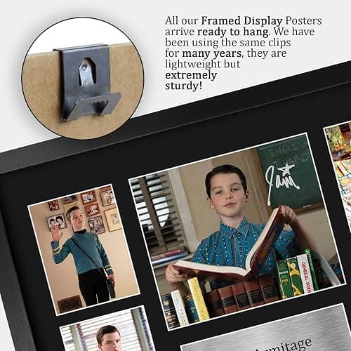 HWC Trading Iain Armitage Young Sheldon Gifts Printed Signed Autograph Presentation Photo Montage Display for TV Show Fans - 16" x 12" Framed thumbnail 5