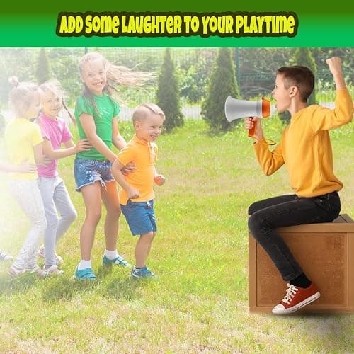 Megaphone for Kids - Cool Voice Changer Toy for Kids - Record & Play and Siren - Ideal Gift for Boys & Girls Ages 5-6-7-8+ Years old - Voice Changing Device - Cool Outdoor Toys Gift Ideas for Kid thumbnail 5