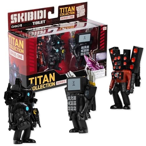 SKIBIDI Toilet Titan 3 Pack – All-New Collectibles, Officially Licensed Toilet Merch - Image 1