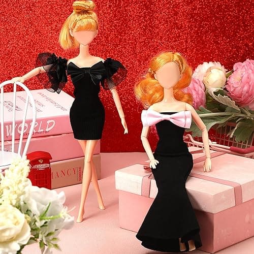 UPINS 4 Pcs Doll Clothes Girls Doll Accessories for 11.5 Inch Doll Include Summer Dress Regular Outfit Doll Clothing Girl Birthday Gift thumbnail 6