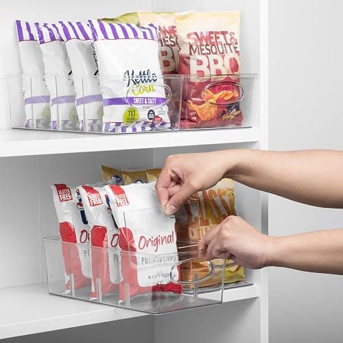 Pantry Organizers and Storage, Cabinet Organizer Kitchen Organizers and Storage - Fridge Organizer & Snack Organizer - Refrigerator Organizers and Storage, Cupboard Shelf Organizer - 2 Pack thumbnail 5