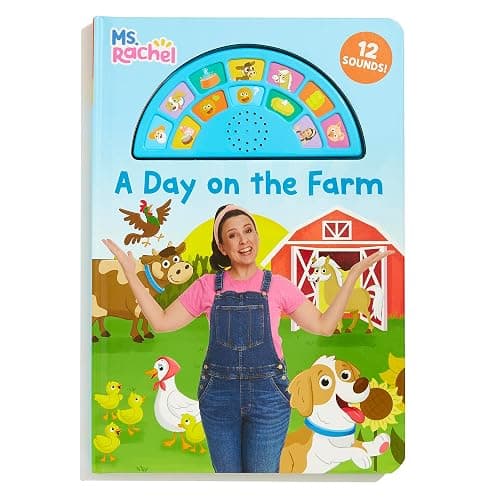 A Day on the Farm (Ms. Rachel): An Interactive Sound Book with 12 Sounds! (Books by Ms. Rachel) thumbnail 2