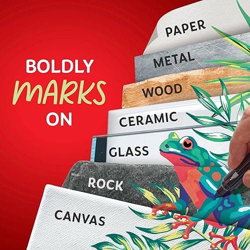 Sharpie Creative Markers Variety Pack, Water-Based Acrylic Paint Markers, Assorted Tips and Colors, 36 Count thumbnail 3