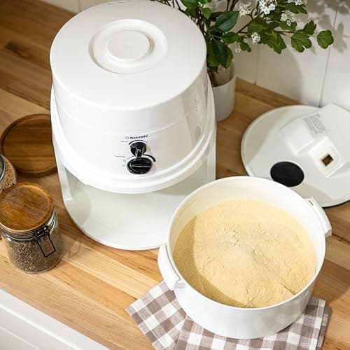 NutriMill Classic High Speed Electric Grain Mill for Fresh Flour Wheat Grinder with Stainless Steel Milling Heads thumbnail 6