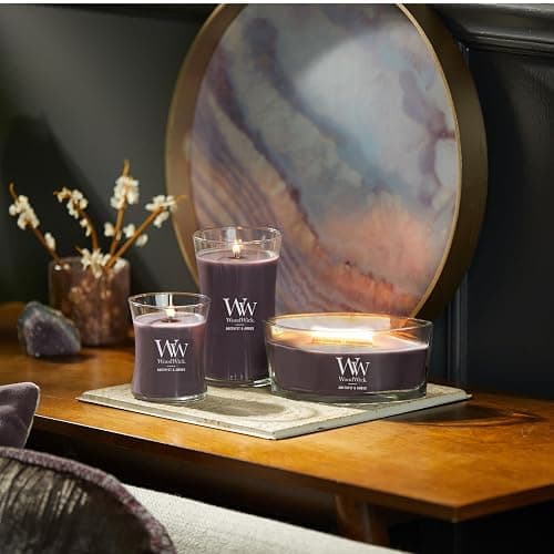 WoodWick Amethyst & Amber Scented Medium Hourglass Candle, Crackles as it Burns, Great for Gifting, 9.7oz thumbnail 7