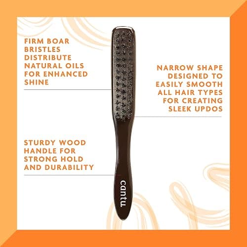 Cantu Hair Accessories Updo Natural Bristle Brush thumbnail 6