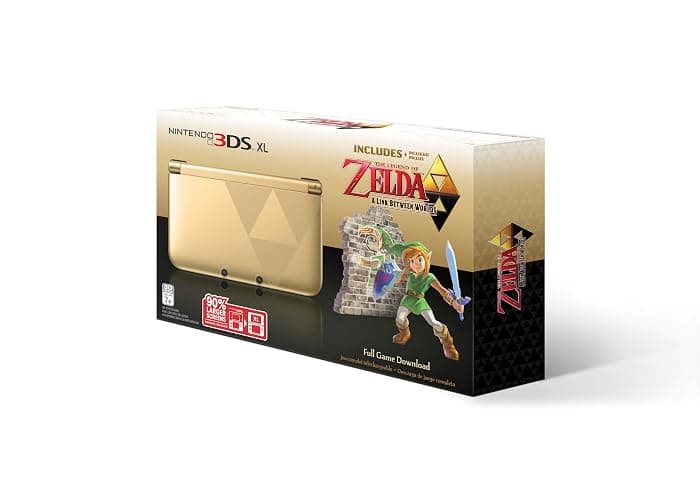 Nintendo 3DS XL Gold/Black - Limited Edition Bundle with The Legend of Zelda: A Link Between Worlds - Image 1