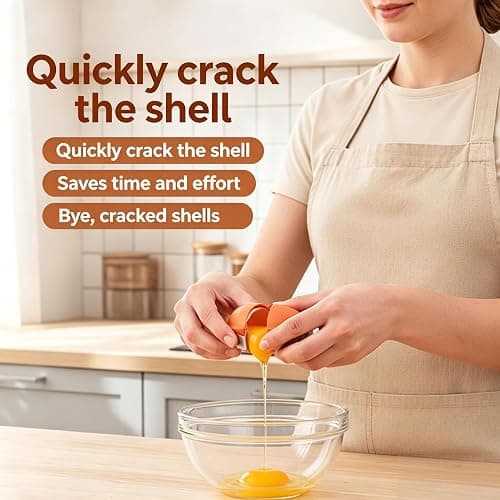 3Pcs Egg Shell Opener,2026 Upgrade Stainless Steel Egg Cracker Tool, Multifunctional Egg Shell Opener for Raw & Hard-Boiled Eggs, Handheld Kitchen Gadget for Easy Peeling & Separating thumbnail 5