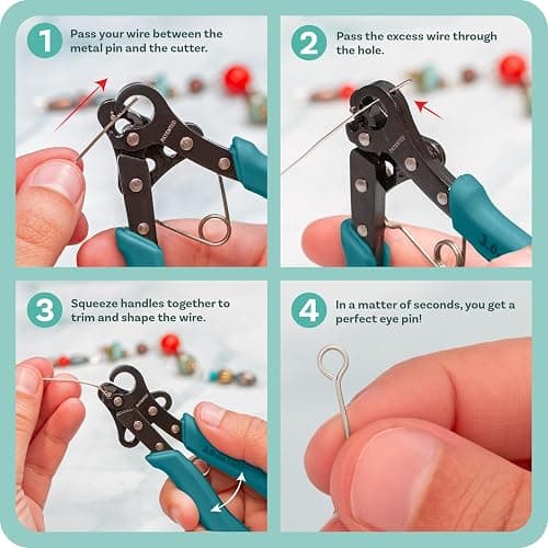 The Beadsmith One Step Looper – Create and Trim Consistent 3 mm Loops for Jewelry, Use With 18-26g Craft Wire thumbnail 4