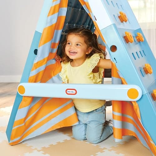 Little Tikes Campin’ & Climb Wall, Active Play Climbing Wall and Tent, for Boys and Girls Ages 3+ Years thumbnail 4